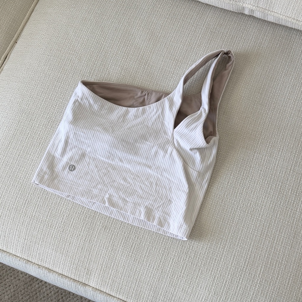 LULULEMON Stylish One-Shoulder Striped Top
